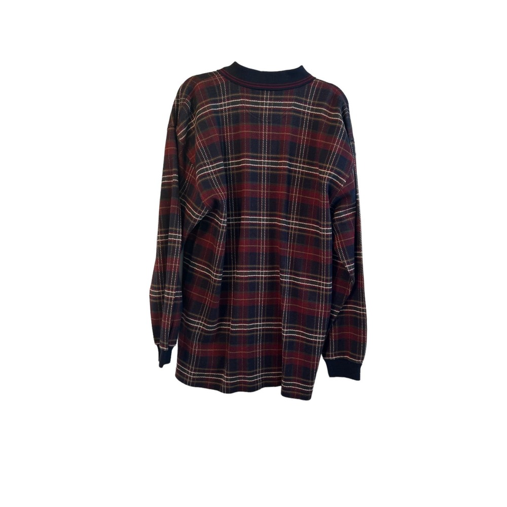 Izod Long Sleeved Flannel Polo - Size L - New with Tags - Picture 2 of 7